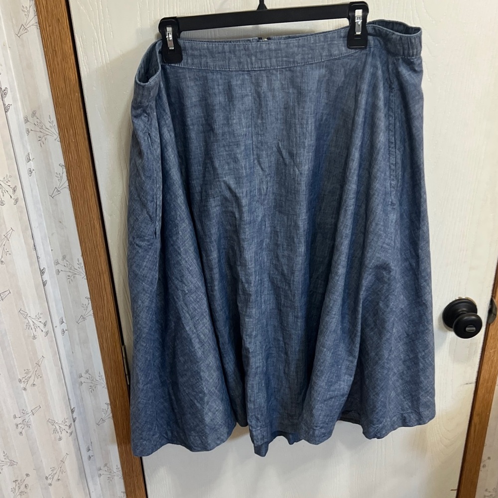 Lane Bryant Blue A-Line Skirt